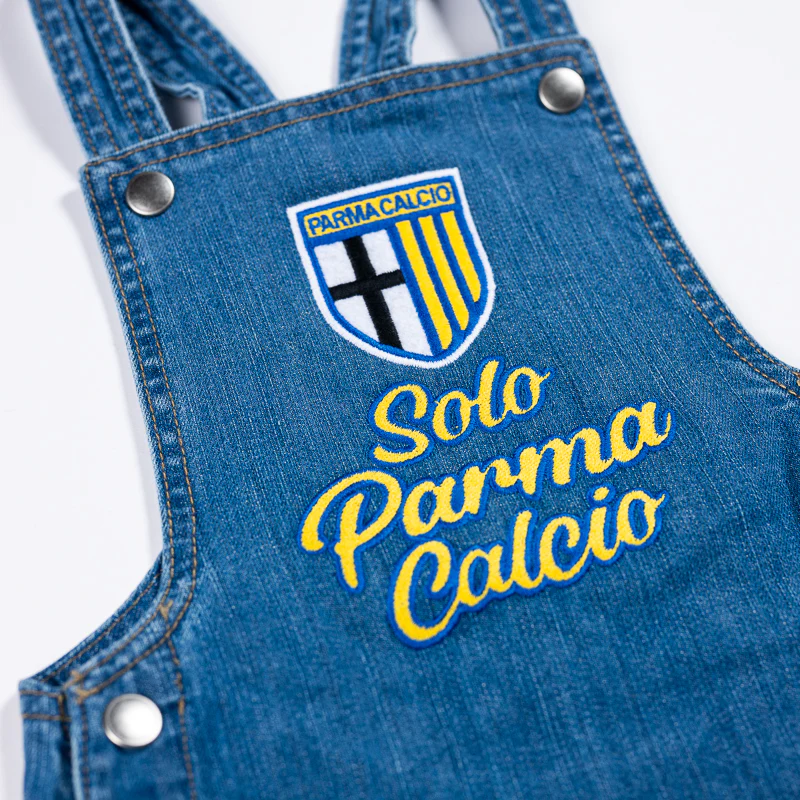 Baby Salopette Denim Ricamata - Parma Calcio - Image 2