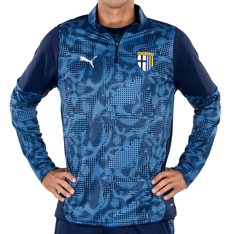 Felpa 1/4 Zip Training Players Blu Navy - Parma Calcio - Image 4