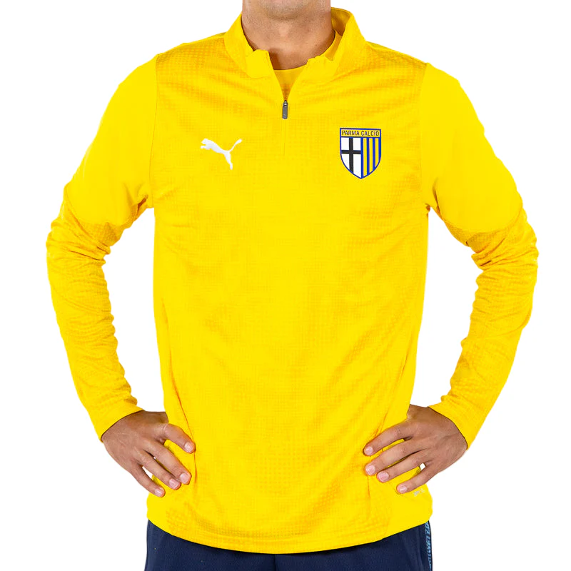 Felpa 1/4 Zip Training Portiere Gialla - Parma Calcio - Image 4