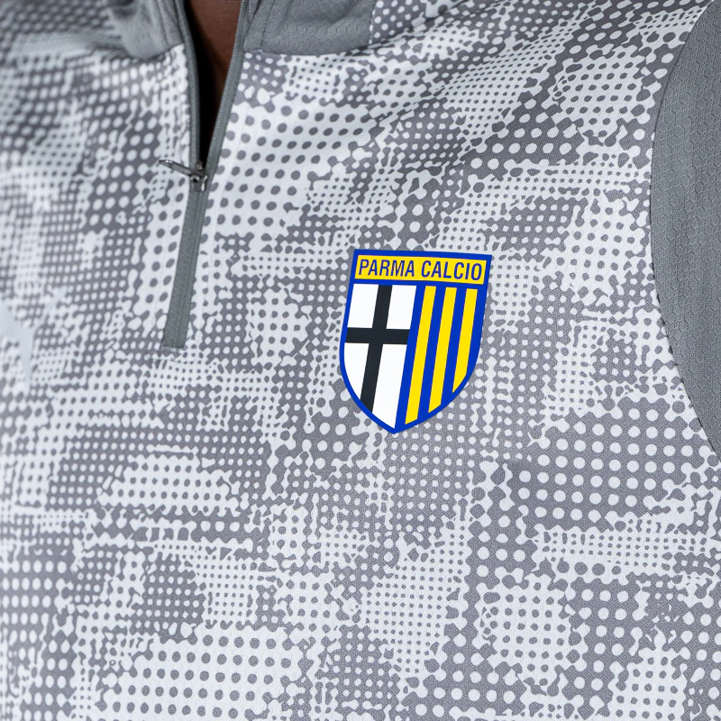 Felpa 1/4 Zip Training Staff Grigia - Parma Calcio - Image 2