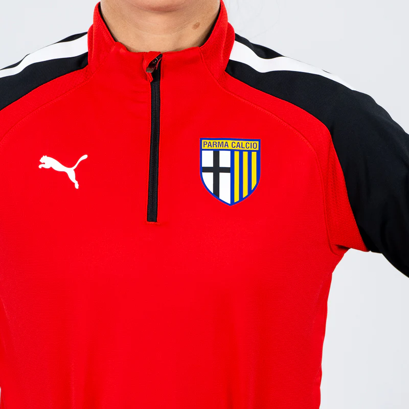 Felpa Woman 1/4 Zip Training Rossa - Parma Calcio - Image 2