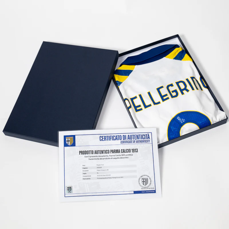 Maglia Gara Third 25/26 autografata da Pellegrino 9 - Parma Calcio