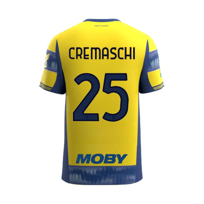 Maglia Junior Gara Parma Calcio Away 25/26 Cremaschi 25 NO PATCH SERIE A