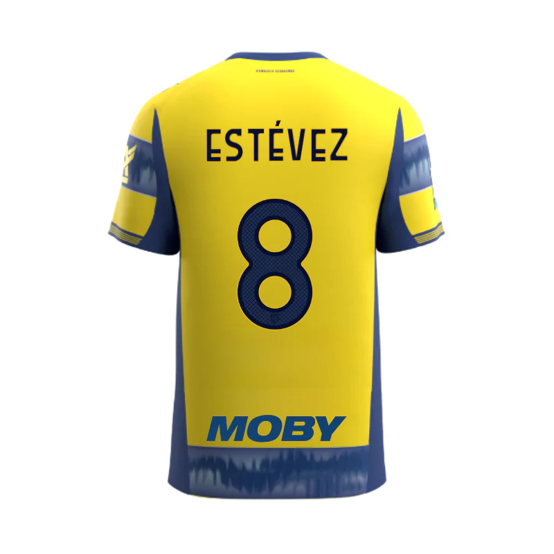 Maglia Junior Gara Parma Calcio Away 25/26 Estévez 8 NO PATCH SERIE A