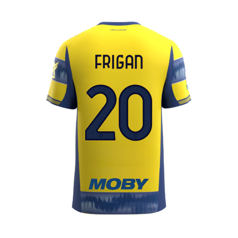Maglia Junior Gara Parma Calcio Away 25/26 Frigan 20 NO PATCH SERIE A