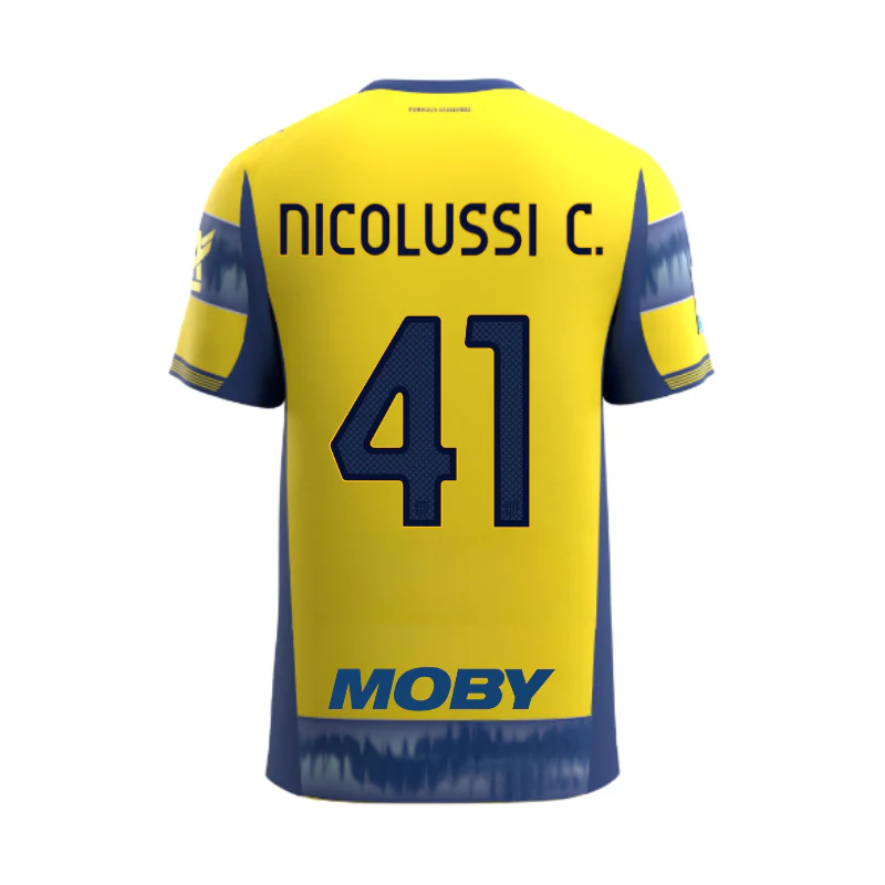 Maglia Junior Gara Parma Calcio Away 25/26 Nicolussi Caviglia 41 NO PATCH SERIE A