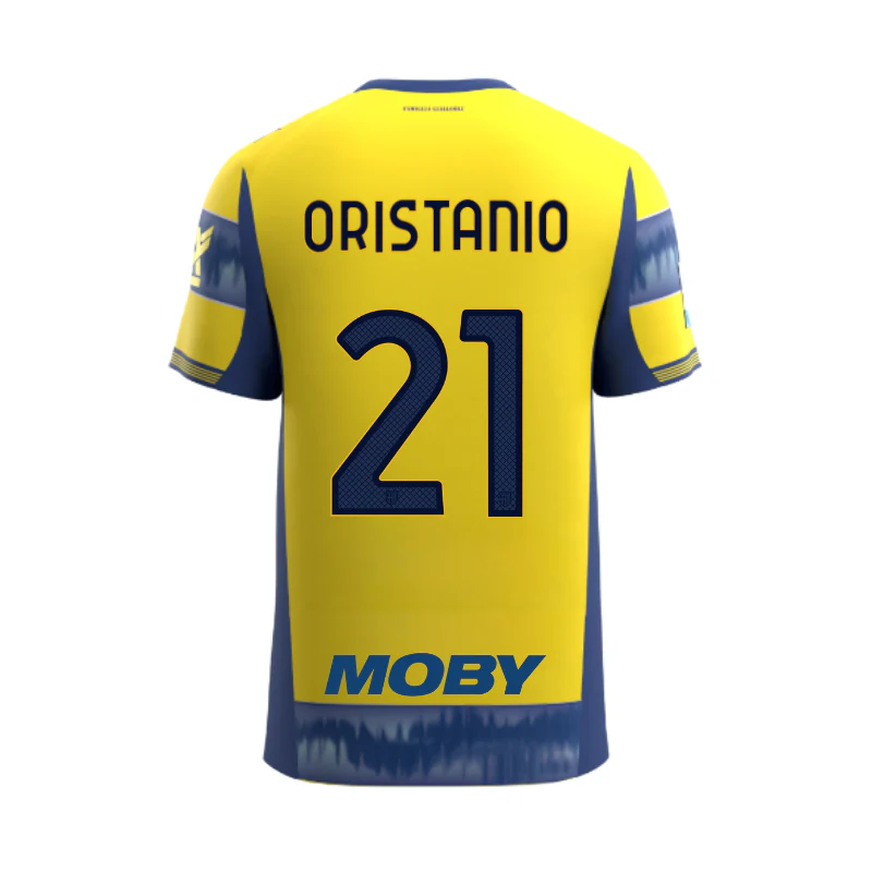 Maglia Junior Gara Parma Calcio Away 25/26 Oristanio 21 NO PATCH SERIE A