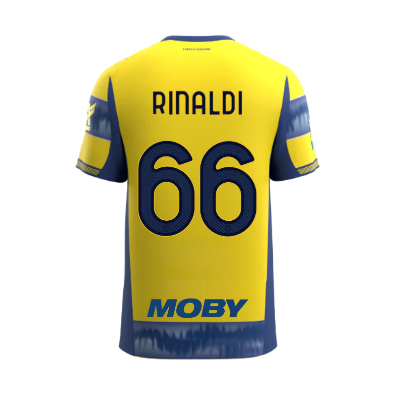 Maglia Junior Gara Parma Calcio Away 25/26 Rinaldi 66 NO PATCH SERIE A
