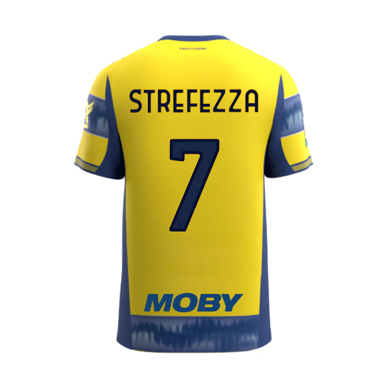 Maglia Junior Gara Parma Calcio Away 25/26 Strefezza 7 NO PATCH SERIE A
