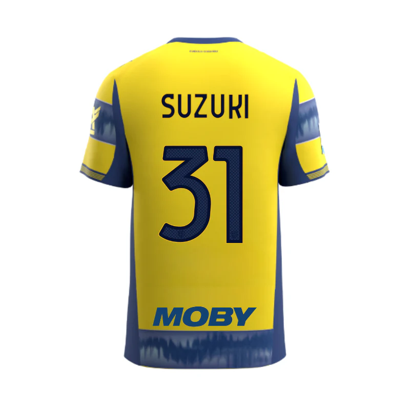 Maglia Junior Gara Parma Calcio Away 25/26 Suzuki 31 NO PATCH SERIE A