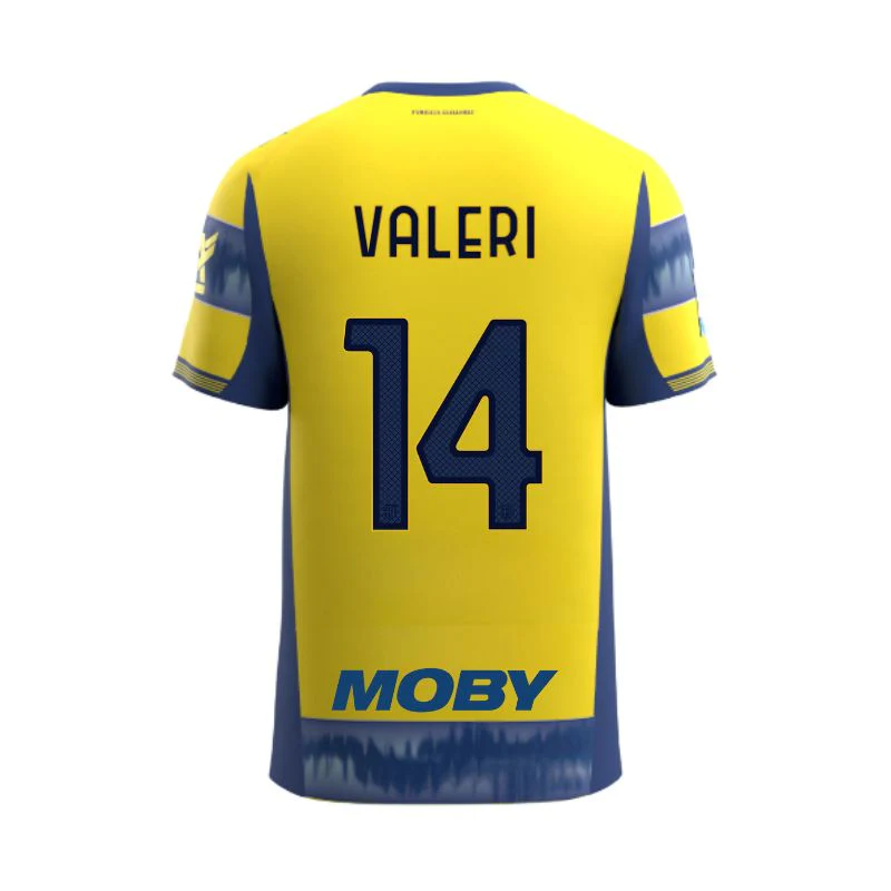 Maglia Junior Gara Parma Calcio Away 25/26 Valeri 14 NO PATCH SERIE A