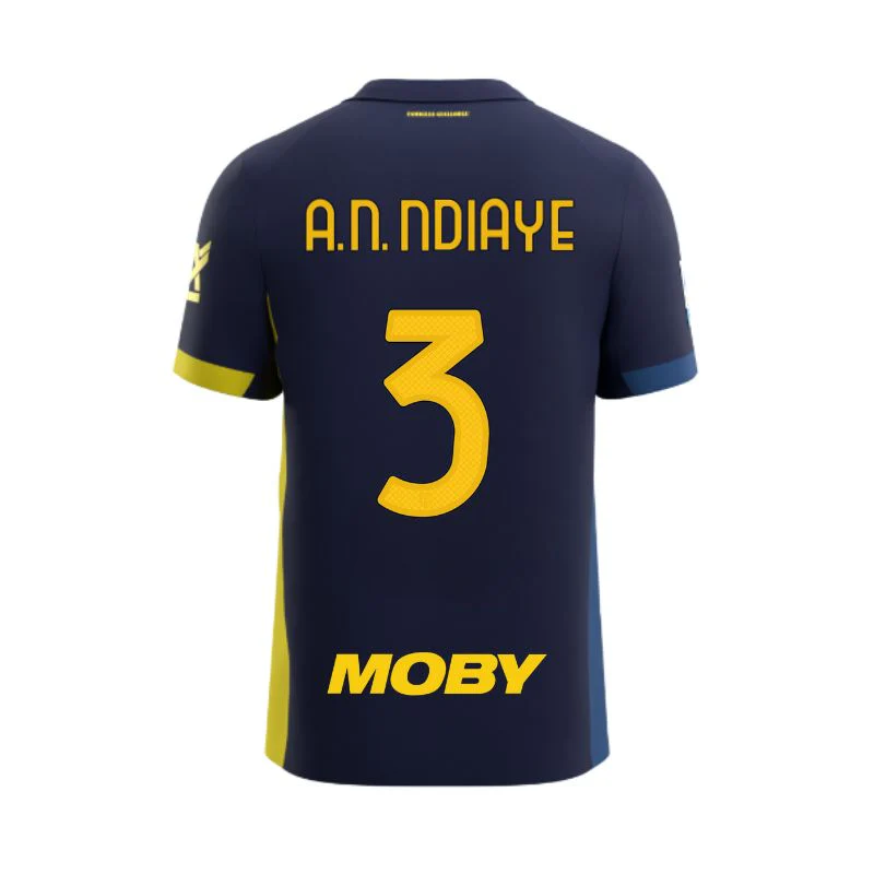 Maglia Junior Gara Parma Calcio Fourth 25/26 Ndiaye 3 NO PATCH SERIE A