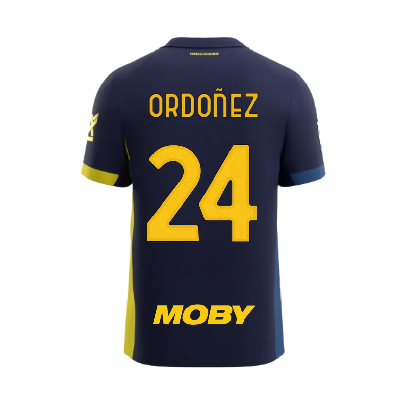 Maglia Junior Gara Parma Calcio Fourth 25/26 Ordoñez 24 NO PATCH SERIE A
