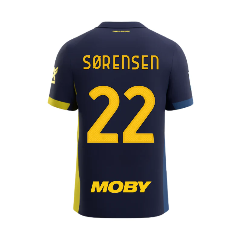 Maglia Junior Gara Parma Calcio Fourth 25/26 Sørensen 22 NO PATCH SERIE A