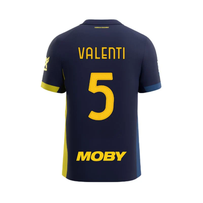 Maglia Junior Gara Parma Calcio Fourth 25/26 Valenti 5 NO PATCH SERIE A