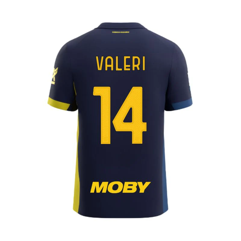 Maglia Junior Gara Parma Calcio Fourth 25/26 Valeri 14 NO PATCH SERIE A