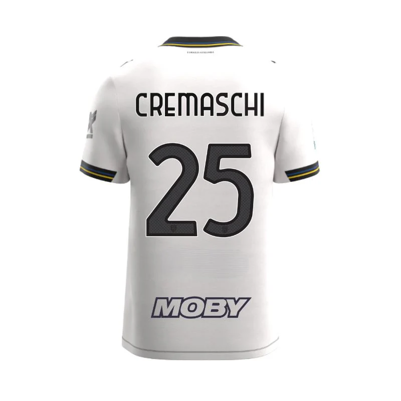 Maglia Junior Gara Parma Calcio Home 25/26 Cremaschi 25 NO PATCH SERIE A