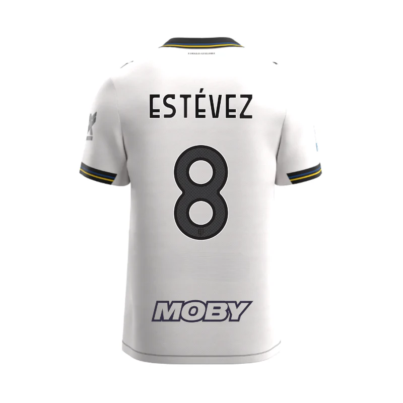 Maglia Junior Gara Parma Calcio Home 25/26 Estévez 8 NO PATCH SERIE A
