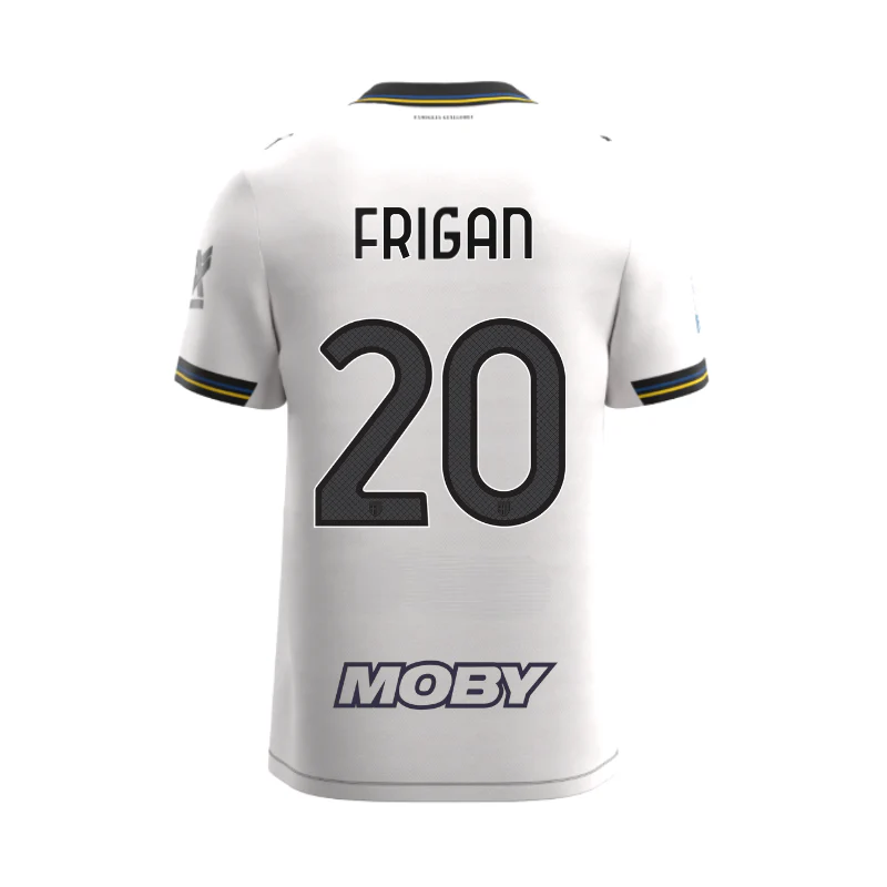 Maglia Junior Gara Parma Calcio Home 25/26 Frigan 20 NO PATCH SERIE A