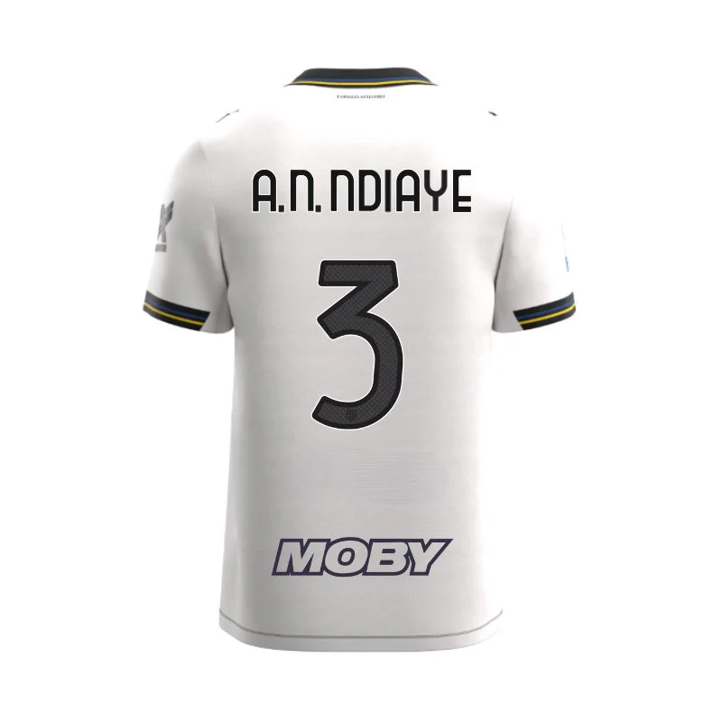 Maglia Junior Gara Parma Calcio Home 25/26 Ndiaye 3 NO PATCH SERIE A