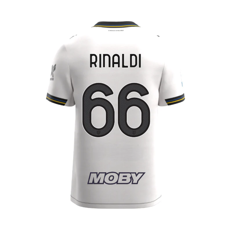 Maglia Junior Gara Parma Calcio Home 25/26 Rinaldi 66 NO PATCH SERIE A