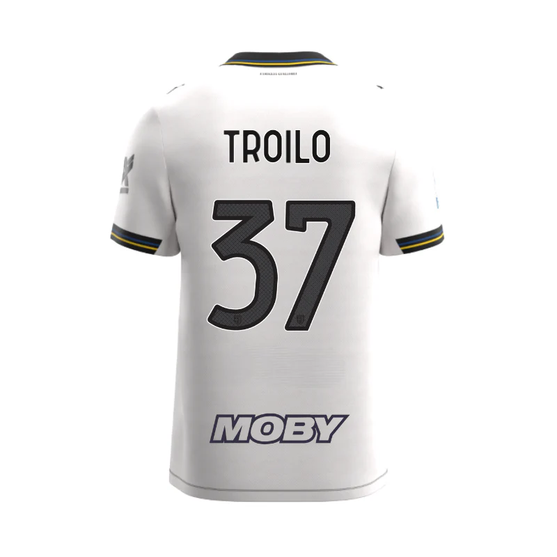 Maglia Junior Gara Parma Calcio Home 25/26 Troilo 37 NO PATCH SERIE A