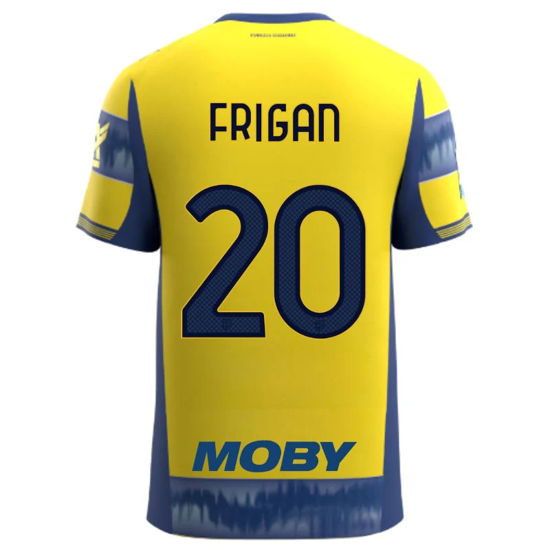 Maglia Parma Calcio Gara Away 25/26 Frigan 20 NO PATCH SERIE A