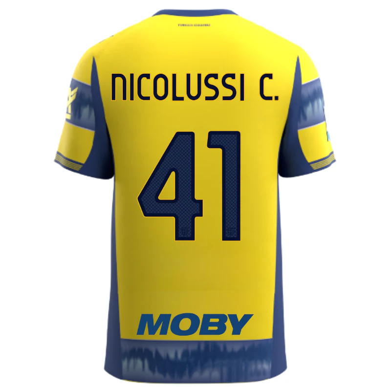 Maglia Parma Calcio Gara Away 25/26 Nicolussi Caviglia 41 NO PATCH SERIE A