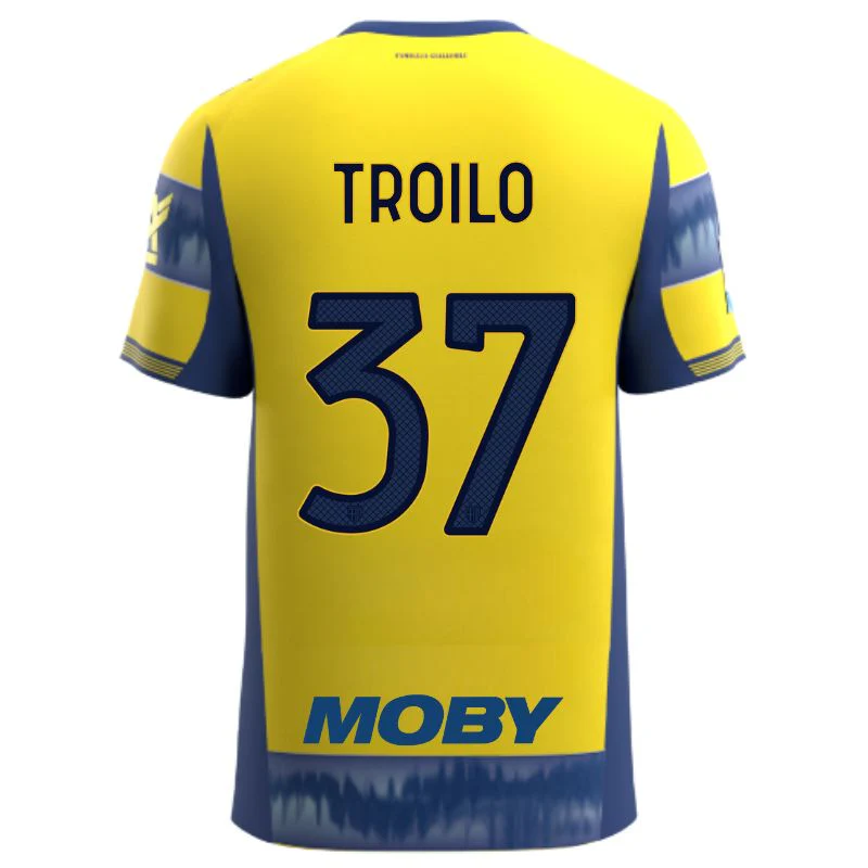 Maglia Parma Calcio Gara Away 25/26 Troilo 37 NO PATCH SERIE A