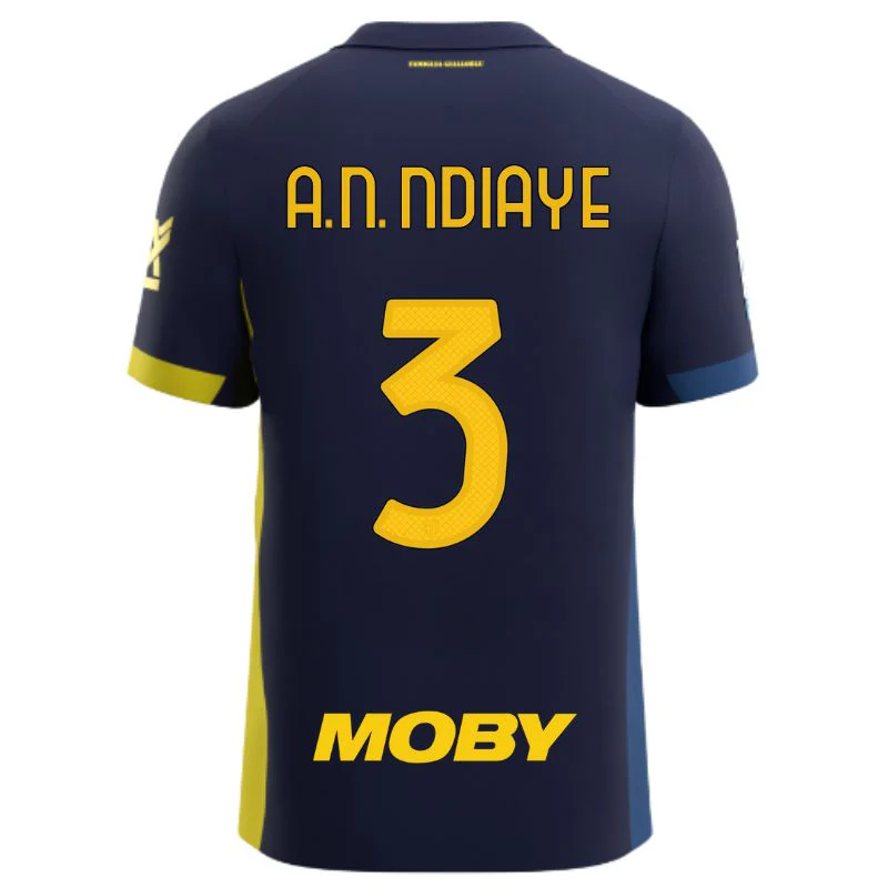 Maglia Parma Calcio Gara Fourth 25/26 Ndiaye 3 NO PATCH SERIE A