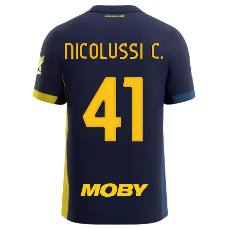 Maglia Parma Calcio Gara Fourth 25/26 Nicolussi Caviglia 41 NO PATCH SERIE A