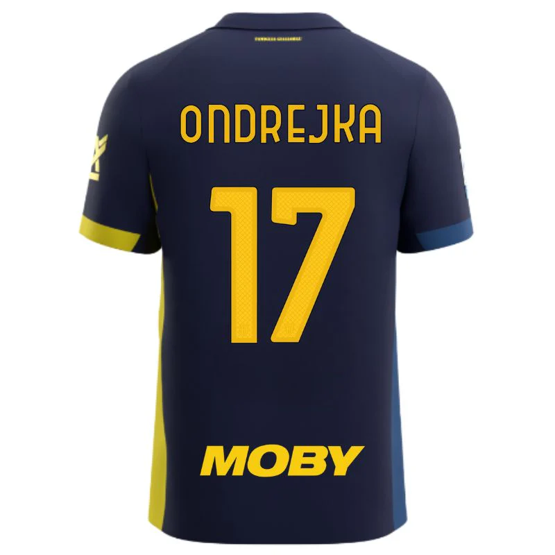 Maglia Parma Calcio Gara Fourth 25/26 Ondrejka 17 NO PATCH SERIE A