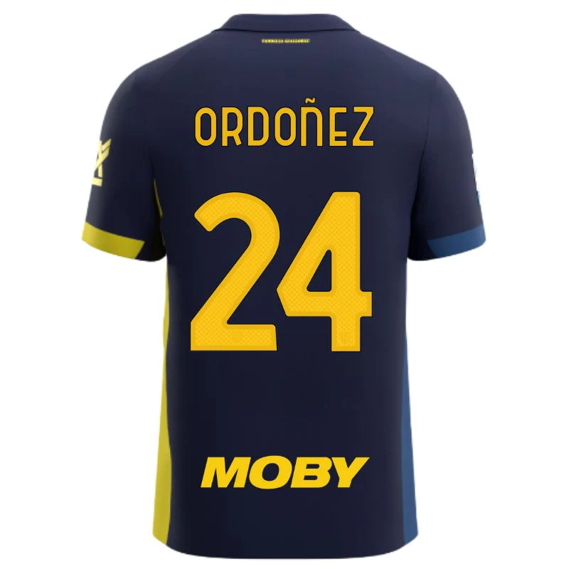 Maglia Parma Calcio Gara Fourth 25/26 Ordoñez 24 NO PATCH SERIE A