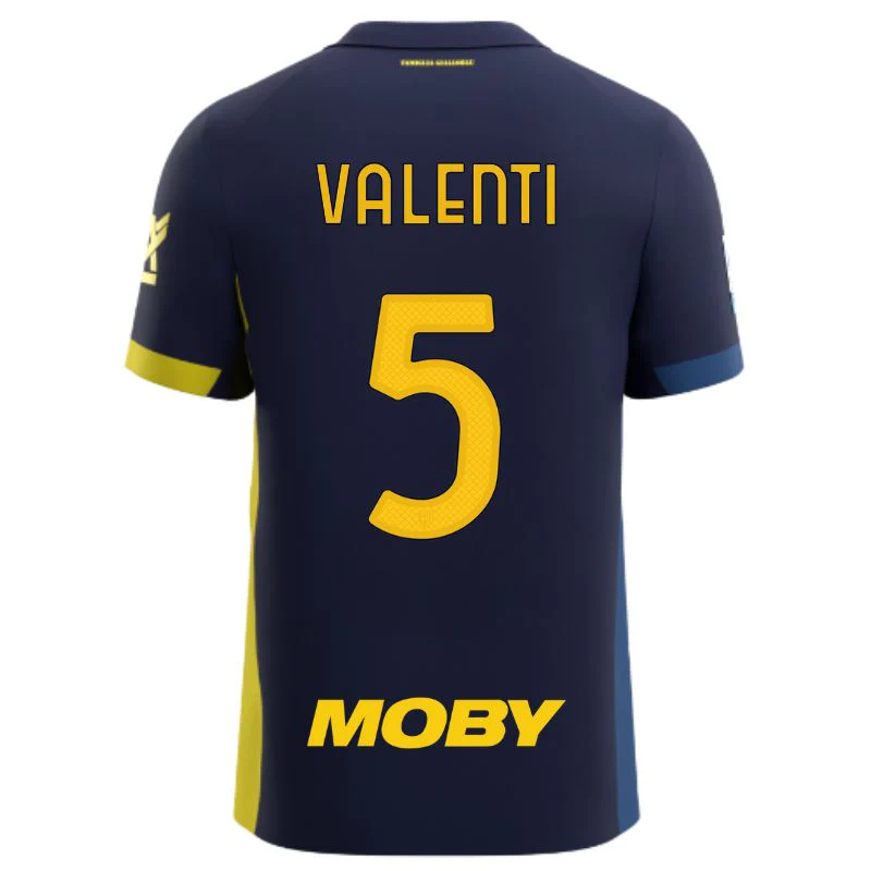 Maglia Parma Calcio Gara Fourth 25/26 Valenti 5 NO PATCH SERIE A