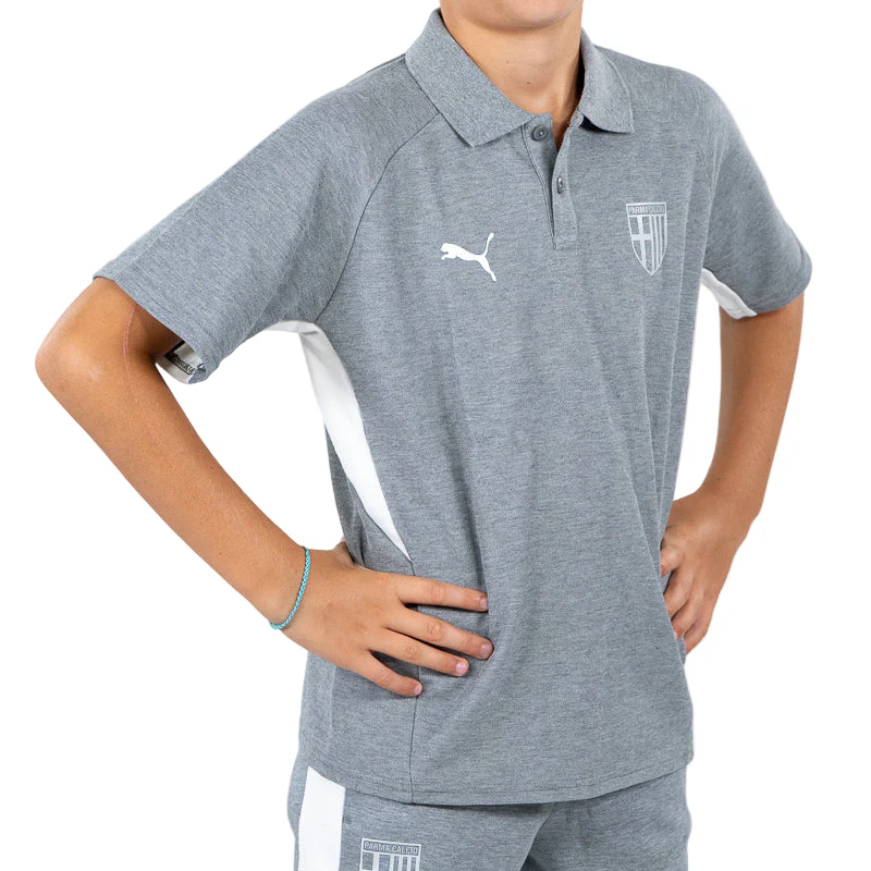 Polo Junior EvoStripe Grigia - Parma Calcio - Image 2