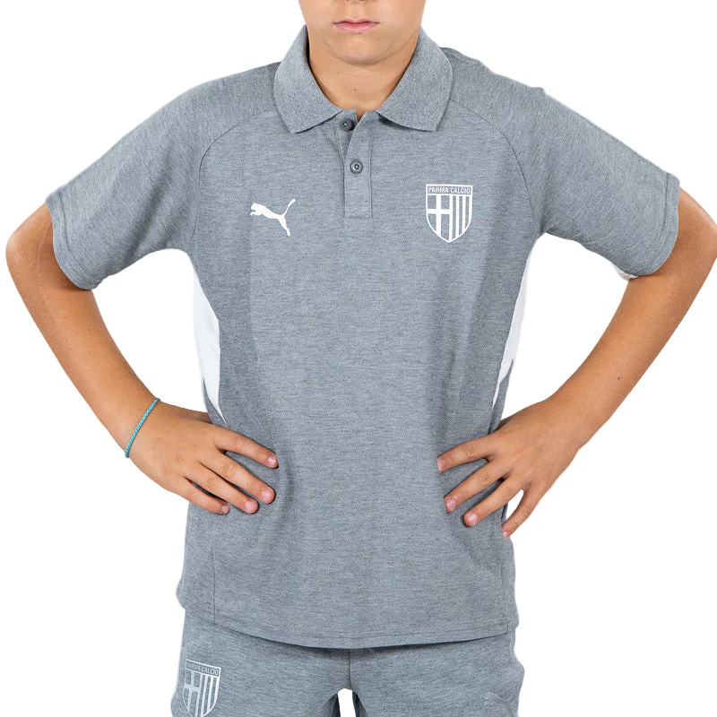 Polo Junior EvoStripe Grigia - Parma Calcio - Image 3