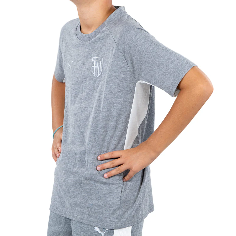 T-Shirt Junior EvoStripe Grigia - Parma Calcio